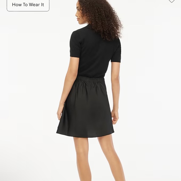 JCREW NWT BLACK SLIP SKIRT SIZE SMALL perfect condition no flaws - Picture 3 of 5